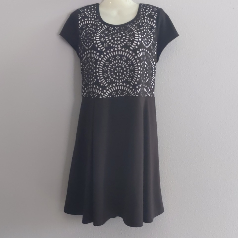 Cato black midi dress size 14